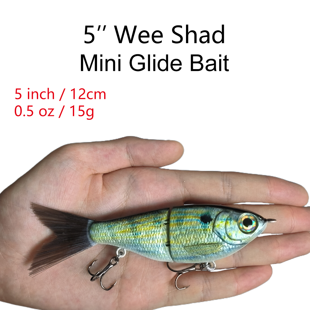 5'' Mini Shad Painted Glide Bait T2A1-B-C