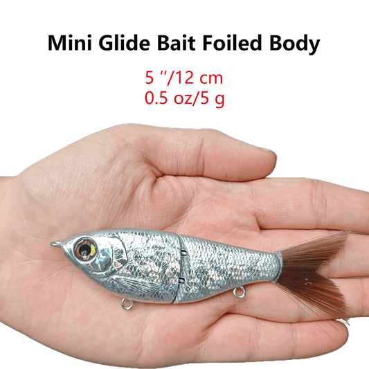 5'' Foiled Body Shad Glide Bait T201-A