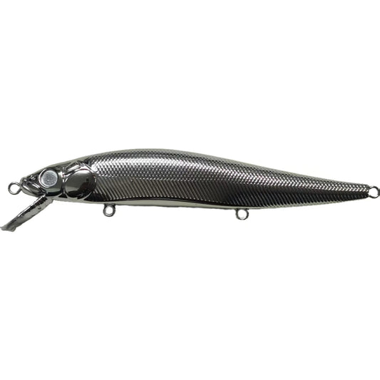 13.5cm/20g Magabass Oneten 20g Big Minnow Jerkbait Blanks (Clear/Chrome) BL-175