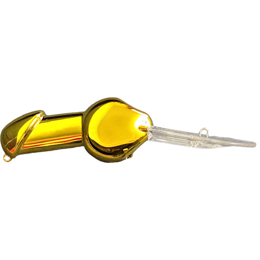 5.5''/14cm Big Size Deep Diving Crankbait Lure Blanks (Clear/Chrome) BL-135