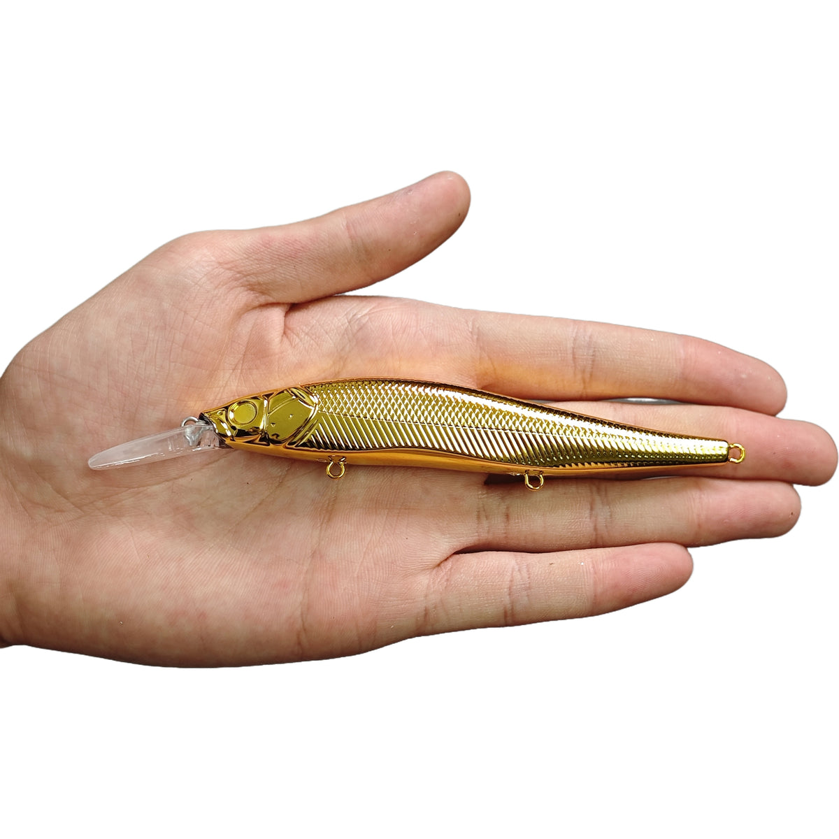 14g/13.5cm MB Oneten ko 110+1 Jerkbaits (Clear/Foiled/Chrome) BL-106
