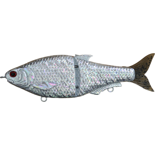 6.3'' | 16cm/50.4g Hinkle Lures KO Sinking Swimbait Glide Bait Blanks (Bone White/Foiled/Chrome) BL-229