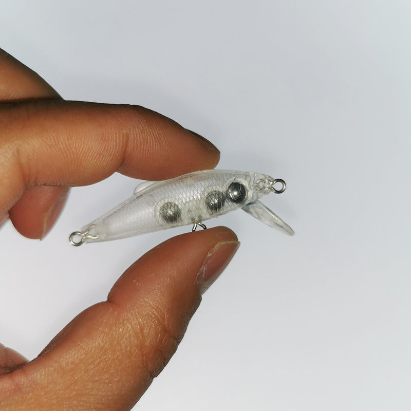 4.7cm/3.5g Slow Sinking Mini Minnow Blanks With Fin BL-156