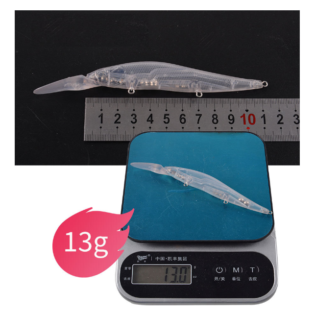 14cm/13g MB KO 110+ 2 Deep Diving Jerkbait Blank BL-128