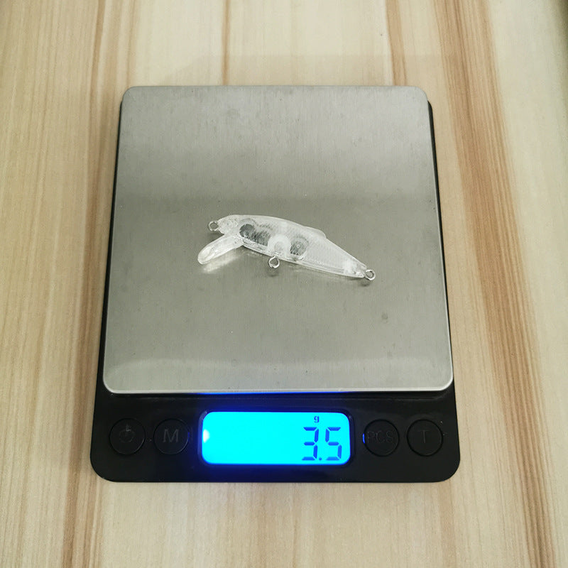 4.7cm/3.5g Slow Sinking Mini Minnow Blanks With Fin BL-156