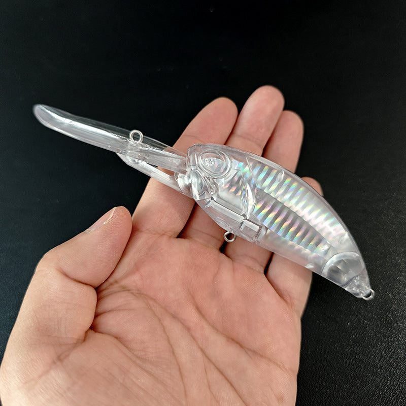 15cm/38.6g Insert Holographic Deep Diving Crankbait Blanks BL-211