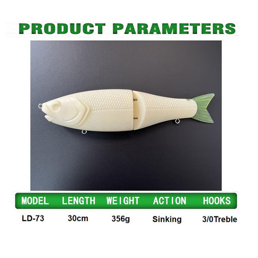30cm/311g | 12''/11oz Roman Made Mother Glide Bait Swimbait Blanks BL-262