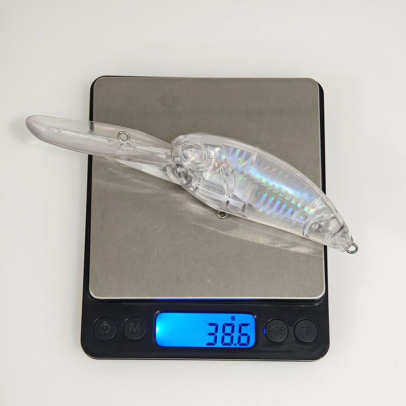 15cm/38.6g Insert Holographic Deep Diving Crankbait Blanks BL-211