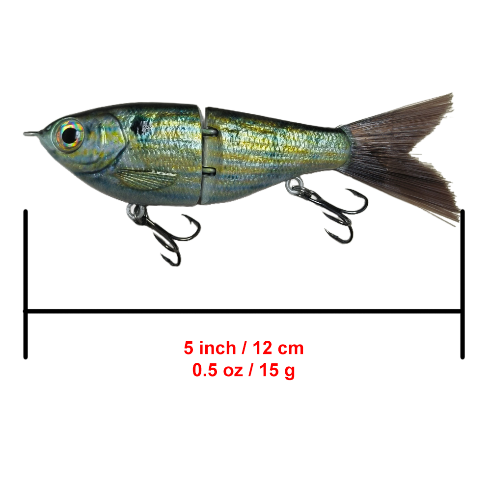 5'' Mini Shad Painted Glide Bait T2A1-B-C