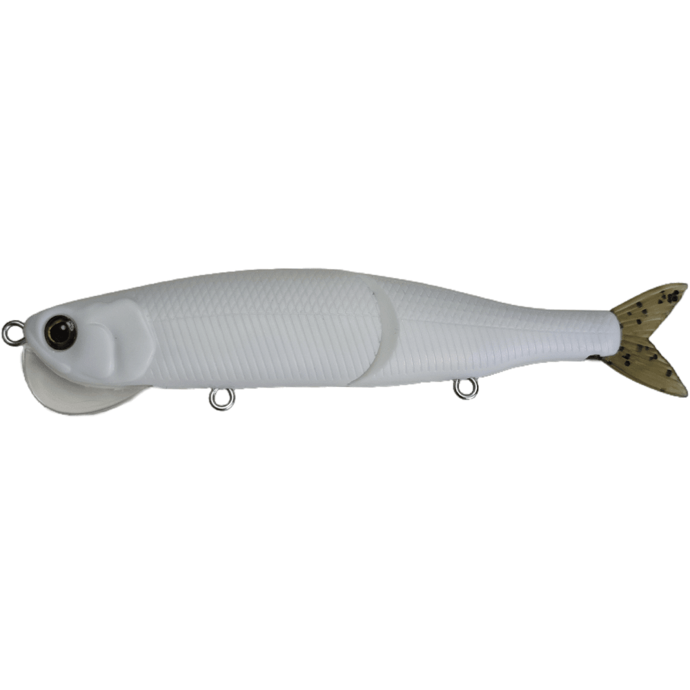 bulk fishing lures cheap 5'' Moon Bill Glide Bait Blanks BL-105, White