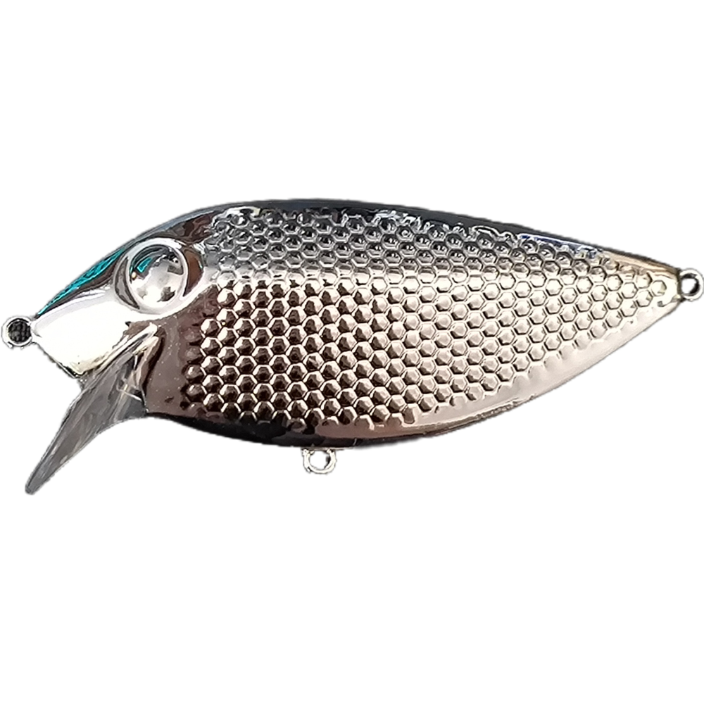 chrome fishing lure blanks bulk 5'' Silvery Mini Shad Painted Glide Bait T2A1C Buy High Quality Unpainted Wholesale from China Factory Peekii Lure it can be worked effectively in a big range of depths Plated / Chrome Lure Blanks