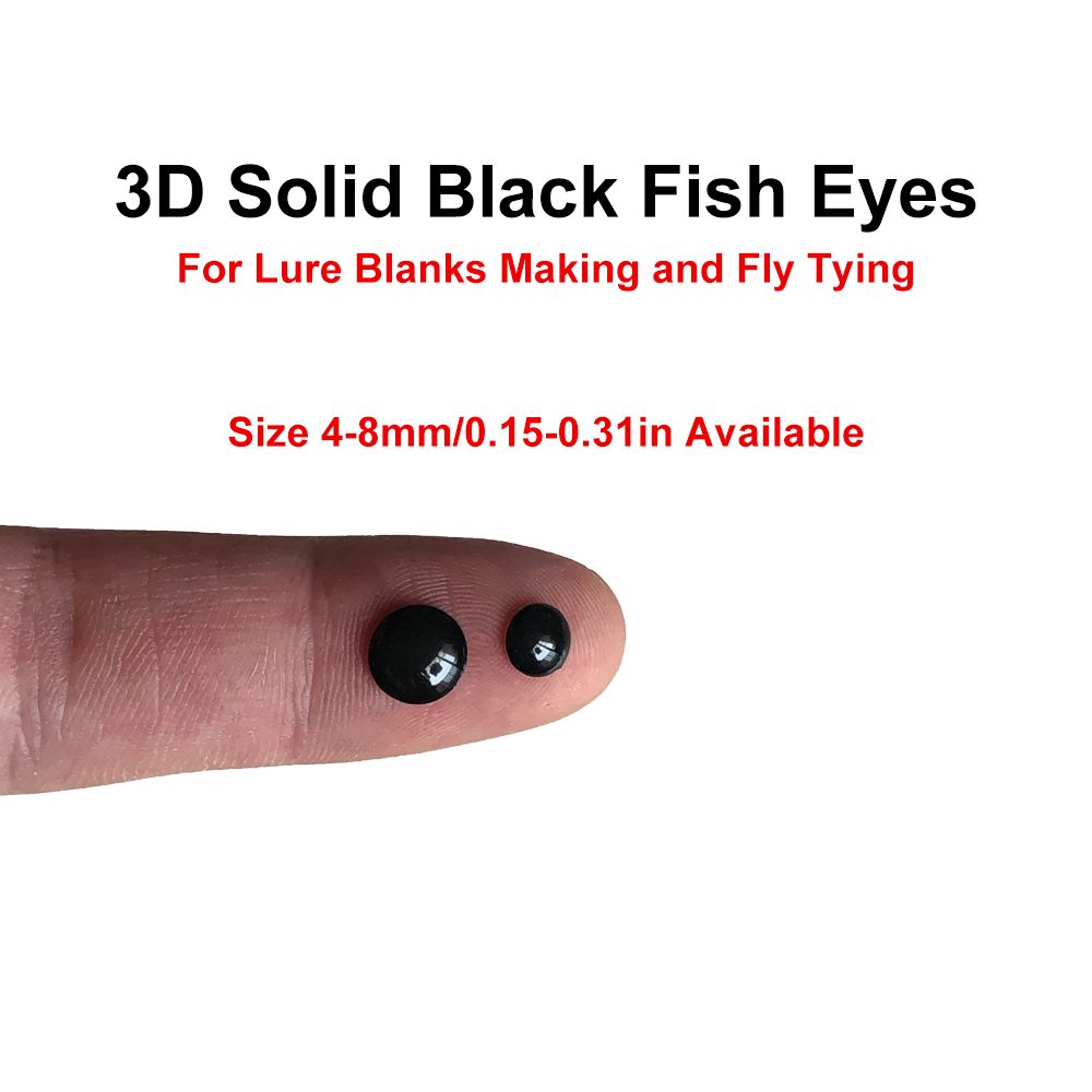 3D Soild Black Lure Eyes