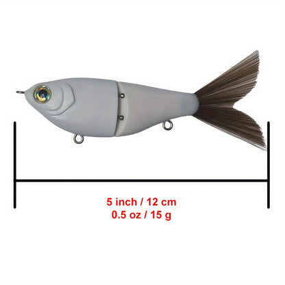 5'' 2-section Wee Shad Glide Blanks - Smooth Body BL-090 - Peekii Lure