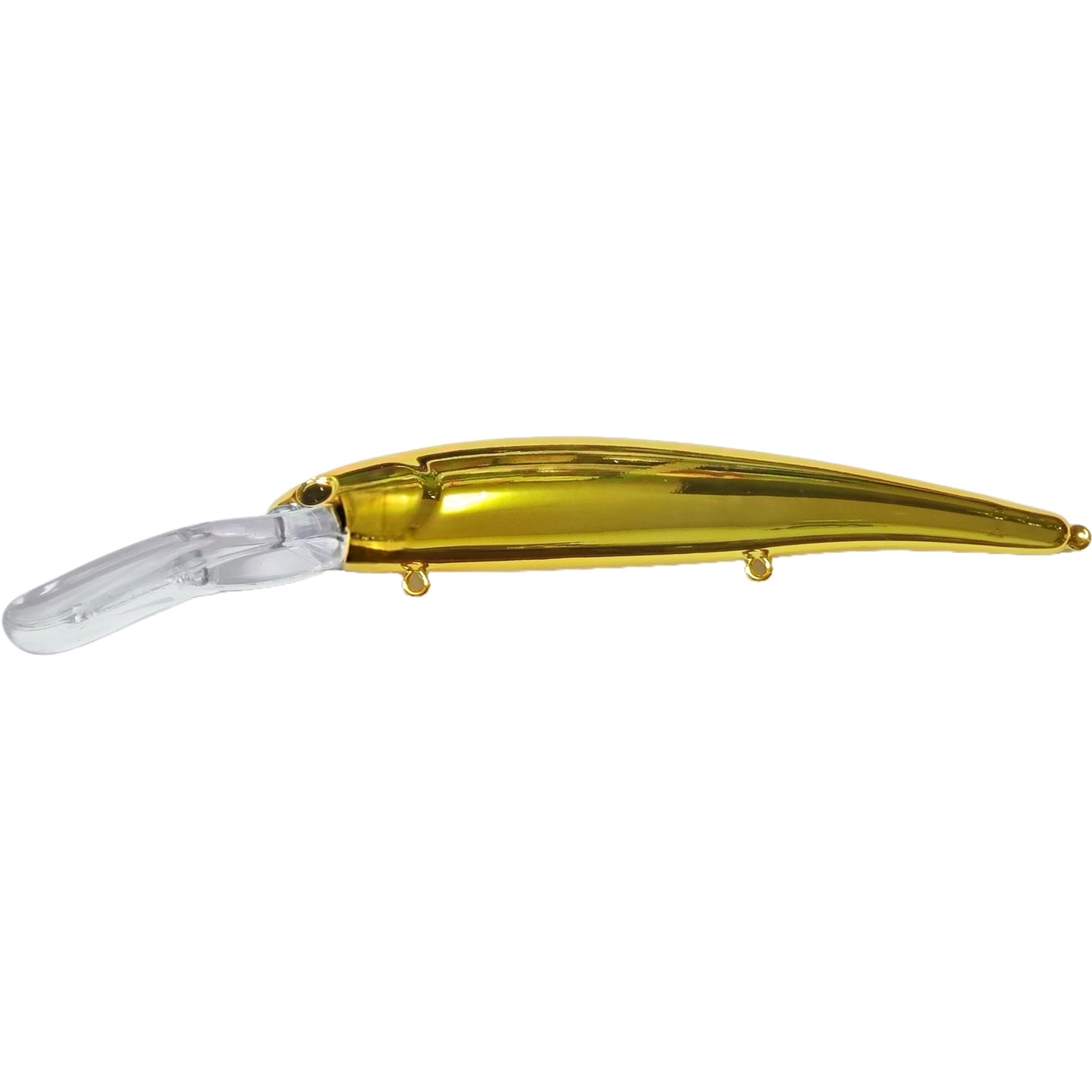 [Gold Plated] 16cm/17g Bandit Walleye Deep KO Unpainted Minnow Blanks BL-163-G