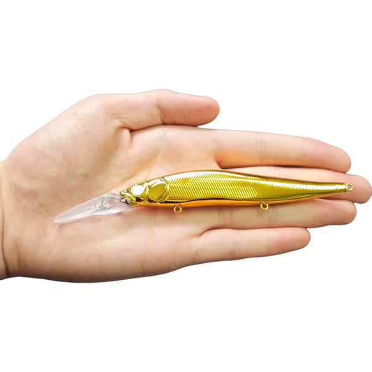 [Gold Plated] MB KO 110+ 2 Deep Diving Jerkbait Blank BL-128-G