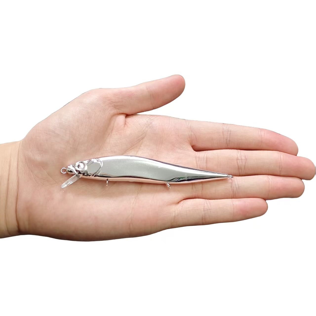 chrome fishing lure blanks bulk 5'' Silvery Mini Shad Painted Glide Bait T2A1C Buy High Quality Unpainted Wholesale from China Factory Peekii Lure quality Flicker Minnow 11 Lure Blank premium bulk blank fishing lures for your custom builds XTackle XTDR4-100 4" Chrome Blank