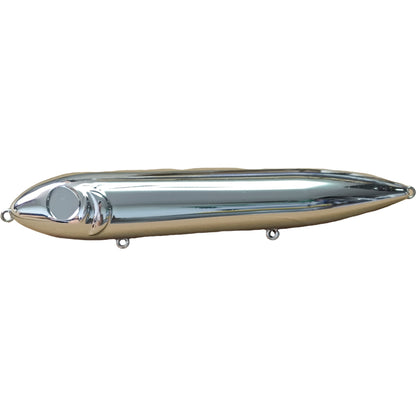 [Chrome] 3.7''&5'' Heddon Super Spooks KO Blanks (Rattle) BL-002-CC