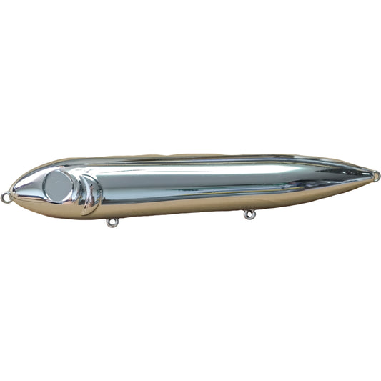 [Chrome] 3.7''&5'' Heddon Super Spooks KO Blanks (Rattle) BL-002-CC