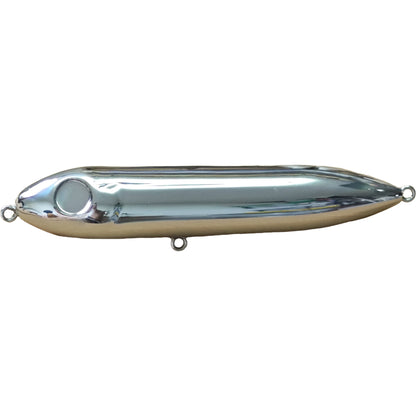 [Chrome] 3.7''&5'' Heddon Super Spooks KO Blanks (Rattle) BL-002-CC