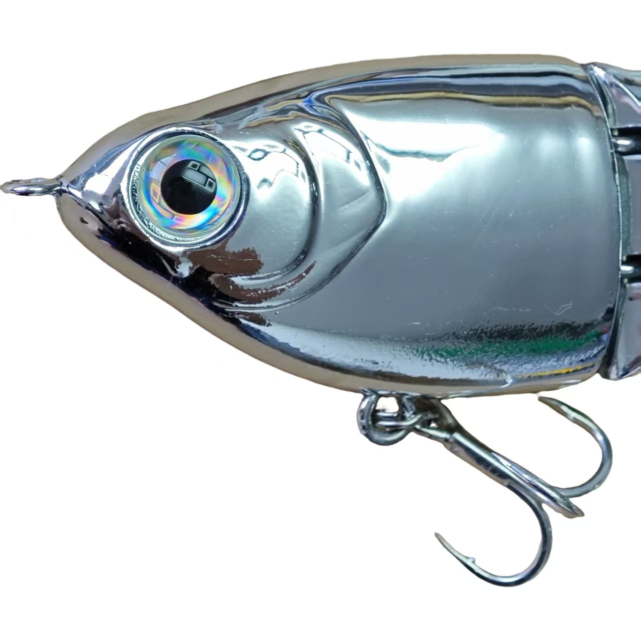 chrome fishing lure blanks bulk 5'' Chrome Silvery Mini Shad Painted Glide Bait T2A1C