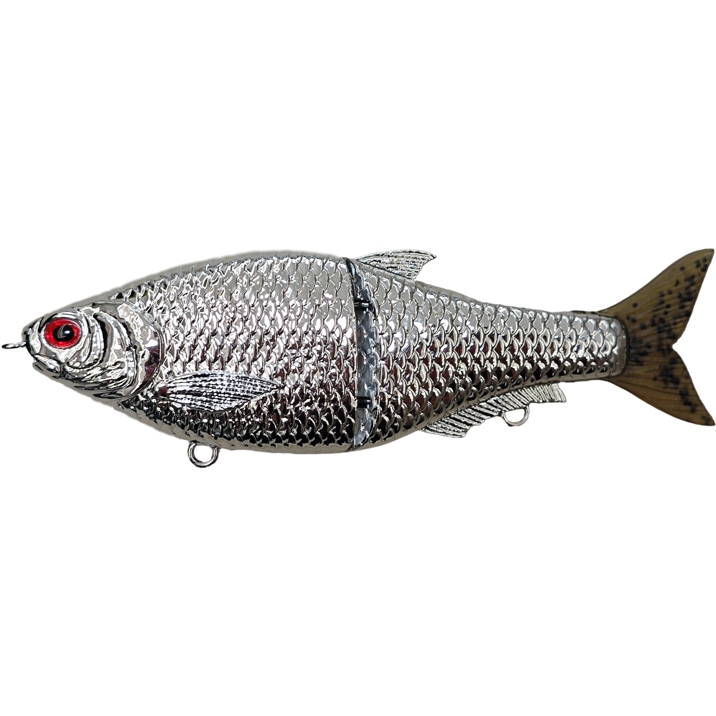 [Chrome] 6.3'' | 16cm/50.4g Hinkle Lures KO Sinking Swimbait Glide Bait Blanks BL-229-C