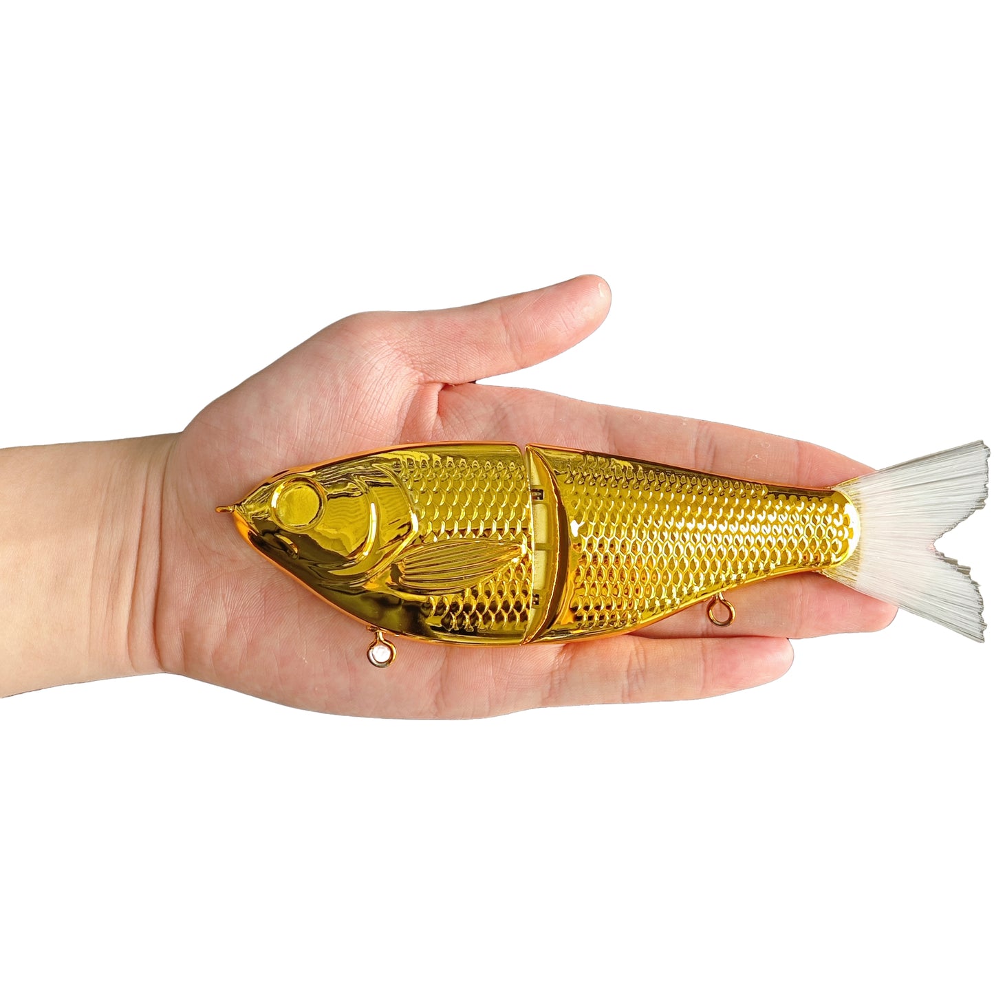 [Gold-Plated] 7'' 2-section Shad Glide Bait Blanks BL-095-G