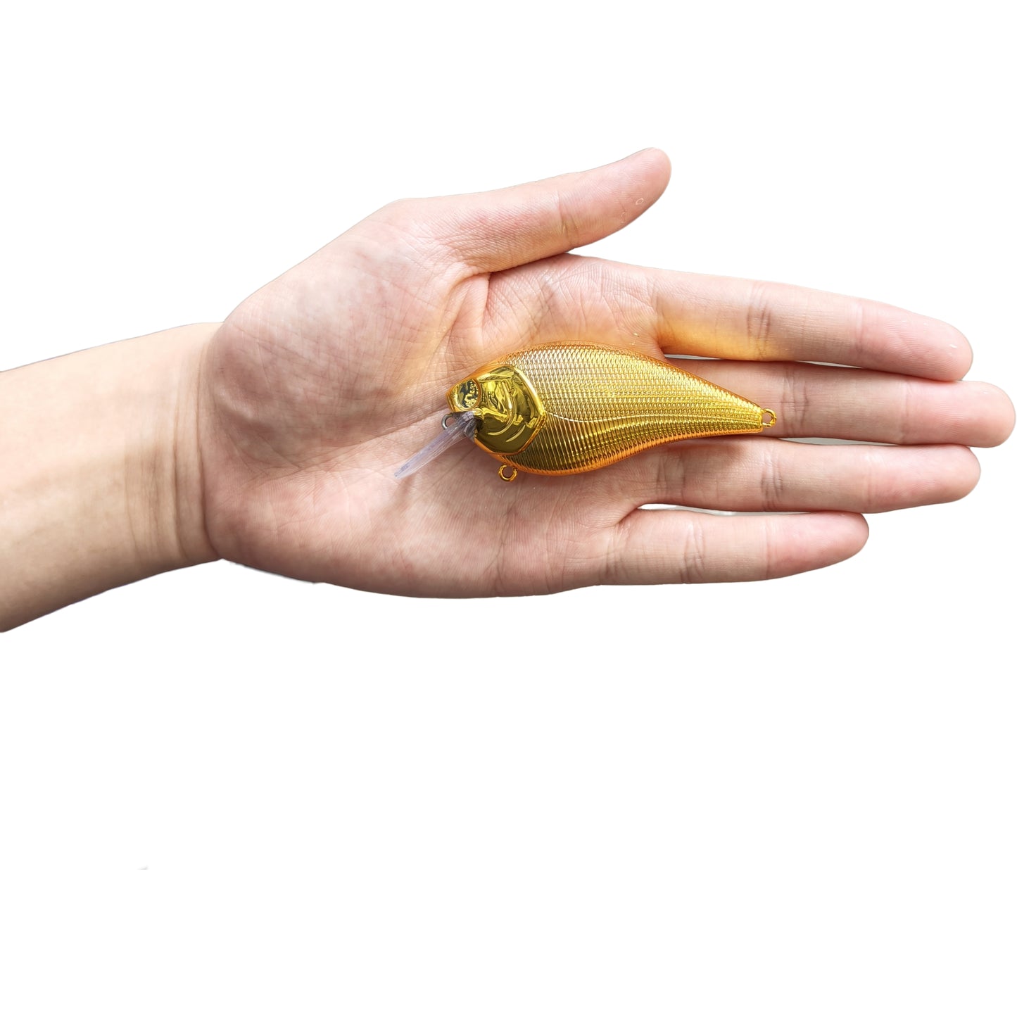 [Gold Chrome] LC 1.5 & 2.5 Square Bill Crankbait Blanks BL-025-A-G