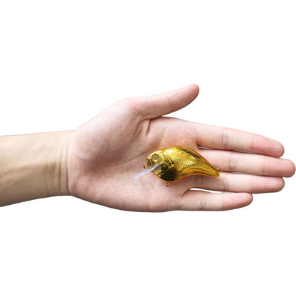 [Gold Chrome] 6.5cm/10.7g Megabass KO S-Crank 1.2 Square Bill Crankbait Blanks BL-238-G