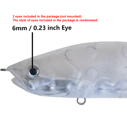 6'' Trout Glide Bait Transparent Blanks BL-099 - Peekii Lure