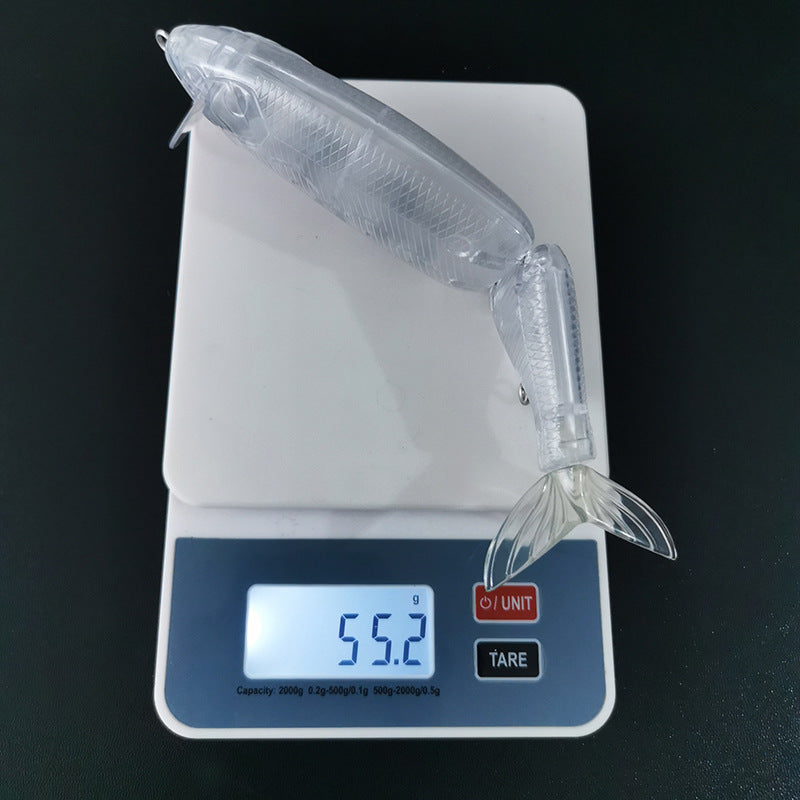 blank fishing lures for sale 6.5''|16.5cm/55.2g DrtTinyKlash ko Glide Bait Blanks BL-160, Replacement tail (Clear)