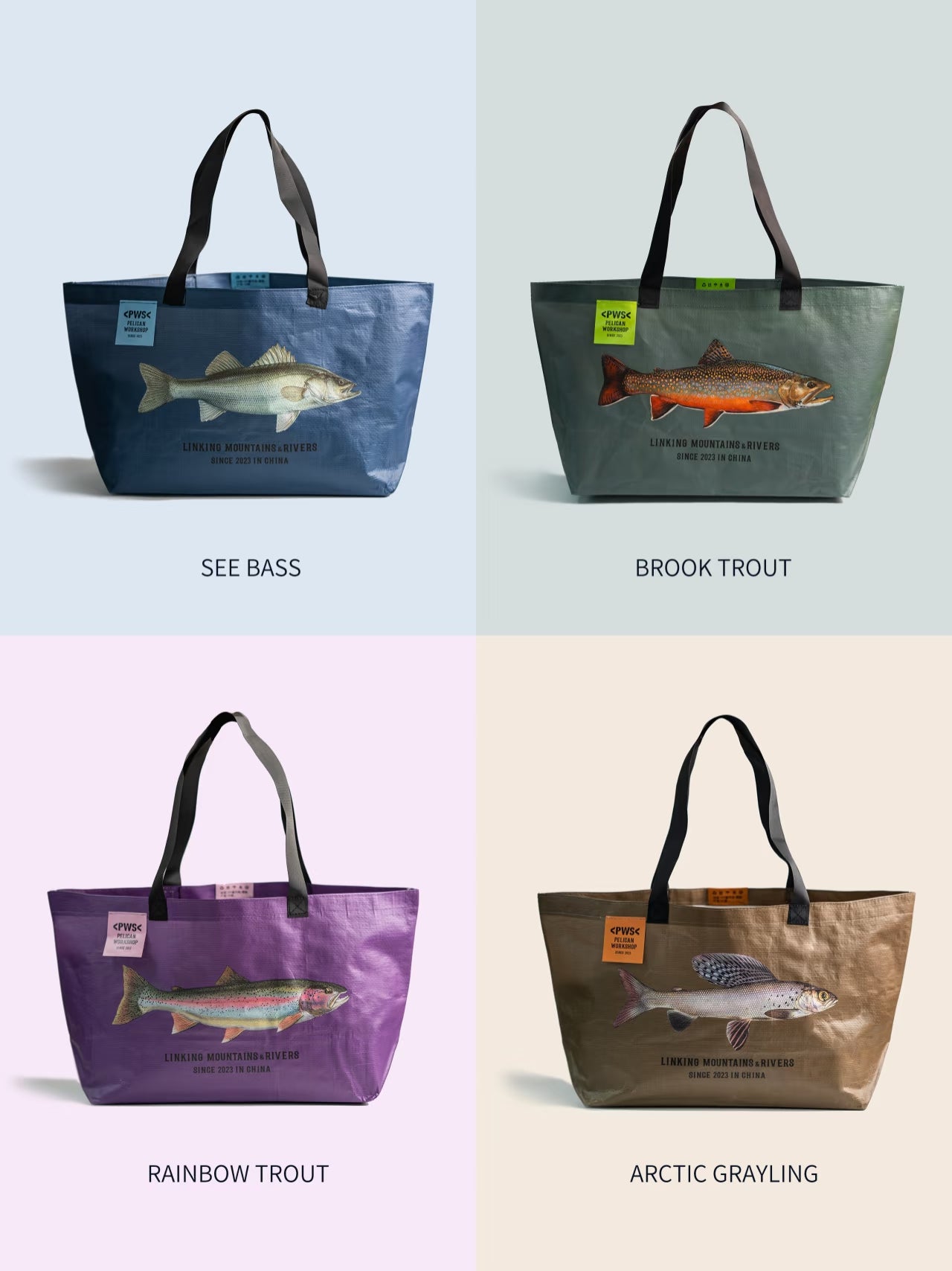 [Redeemable with Points] Eco Friendly Reusable PP Bags for Grocery Shopping Fishing and Daily Use Durable and Lightweight