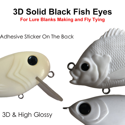 3D Soild Black Lure Eyes