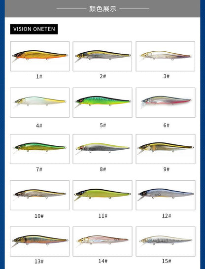 Megabass Vison Oneten KO 110+ 11.5cm/11.5g Quality Unpainted Floating Jerkbaits Blanks BL-107