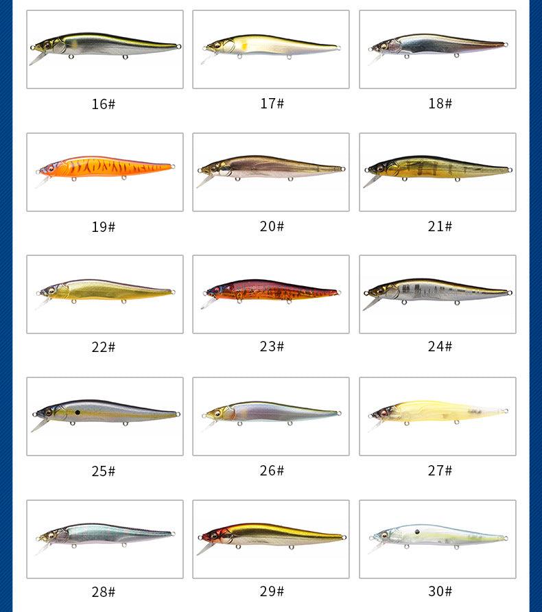 Megabass Vison Oneten KO 110+ 11.5cm/11.5g Quality Unpainted Floating Jerkbaits Blanks BL-107