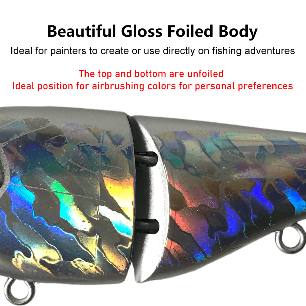 5'' Shad Glide Foiled Blanks - Smooth Body BL-090-A - Peekii Lure