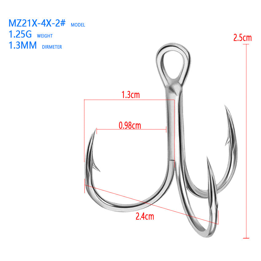 200 pcs fishing hooks Single Spoons Blade Baits Hook Sequins Crankbaits Hooks 9km-dwlife GRFIT Fishing Hooks 200 pcs
