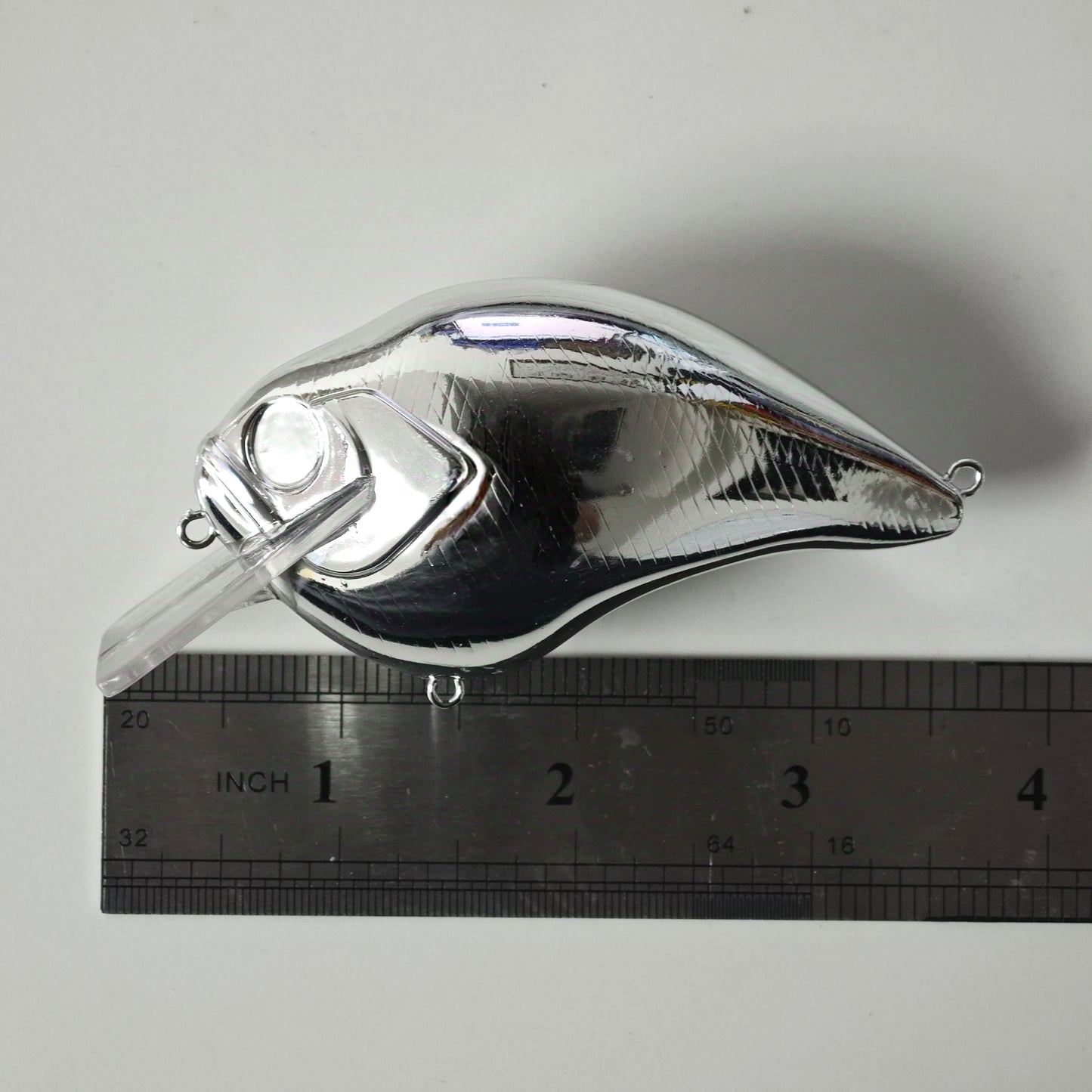 [Chrome] 9.5cm/25.8g MB KO Big S type 2.0 Square Bill Crankbait Blanks BL-136-C