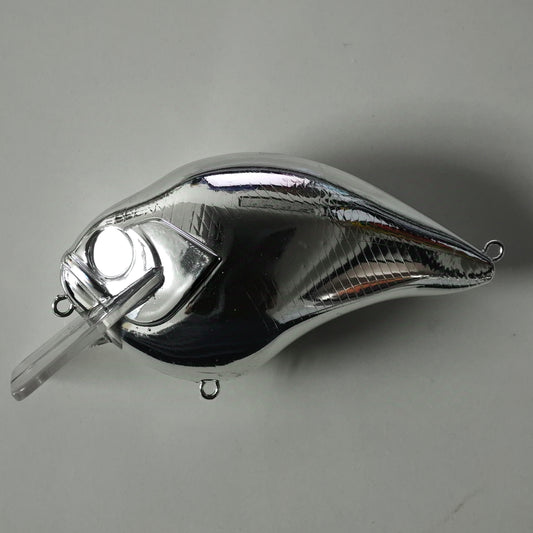 [Chrome] 9.5cm/25.8g MB KO Big S type 2.0 Square Bill Crankbait Blanks BL-136-C