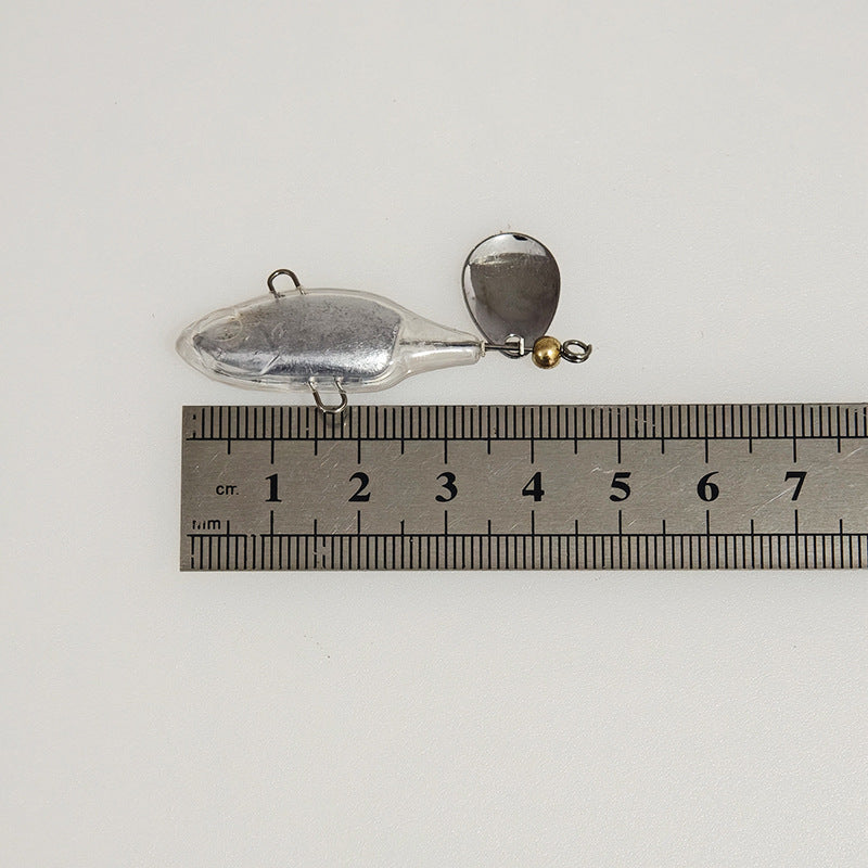 4.5cm/8.1g Long Casting Vibe Sinking With Tail Spinner Blade Lure Blanks BL-242