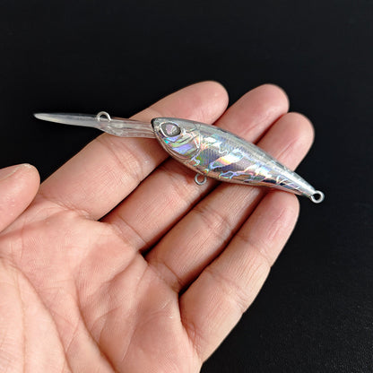 [Foiled] 9.5cm/5.7g Deep Diving Minnow Blanks BL-201-F