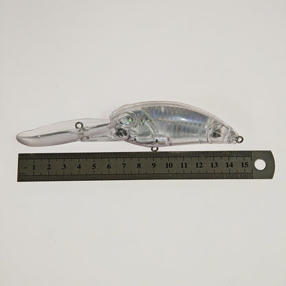 15cm/38.6g Insert Holographic Deep Diving Crankbait Blanks BL-211