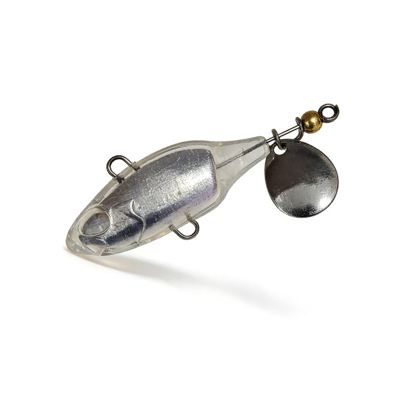 4.5cm/8.1g Long Casting Vibe Sinking With Tail Spinner Blade Lure Blanks BL-242