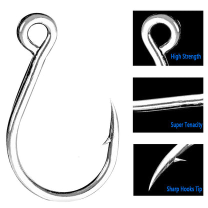 4x High-strength Anti-rust Single Inline Hooks FHN-002