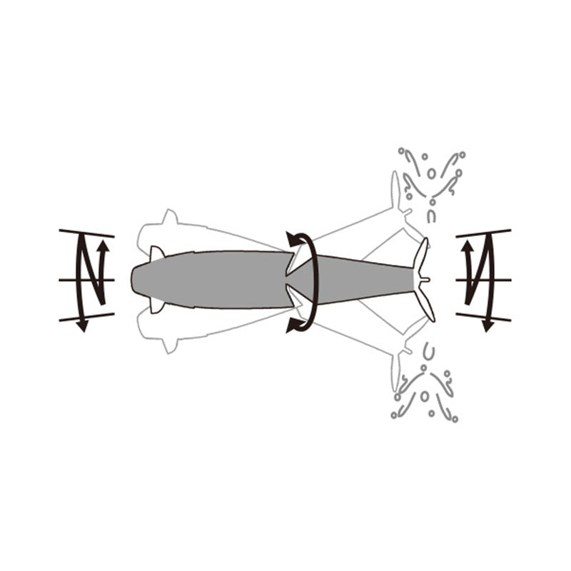 9cm/22g Floating Swimbait With Propeller Blanks BL-230