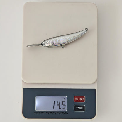 [Foiled] 8.5cm/14.2g Riser Bait 006 ko Sinking Lure Blanks BL-236-F