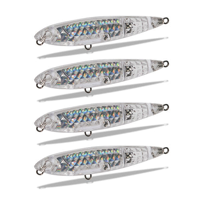 7.5cm/7g Insert Holographic Floating Pencil Blanks BL-214