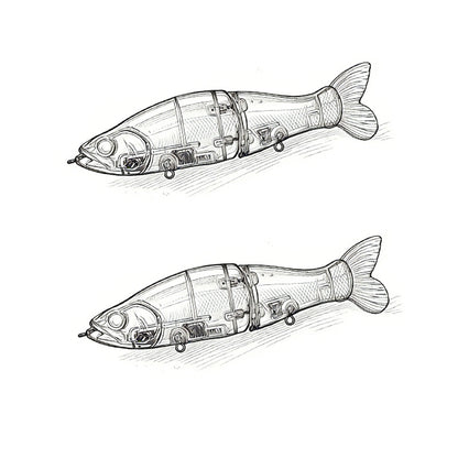 5.3" | 13.5cm/29g MB I-Slide 135 KO Slow Floating Glide Bait Blanks BL-241