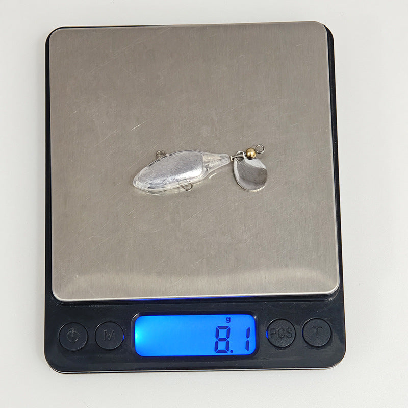 4.5cm/8.1g Long Casting Vibe Sinking With Tail Spinner Blade Lure Blanks BL-242