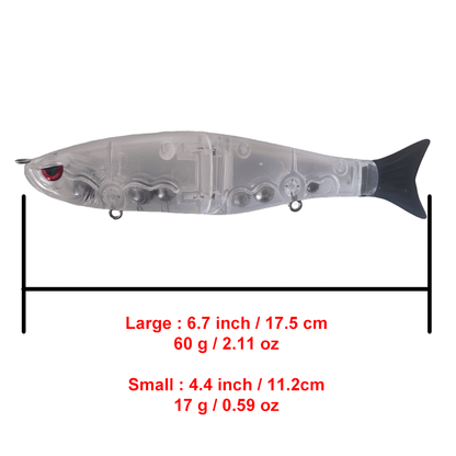 7'' Glide Bait Blanks BL-098-L - Peekii Lure