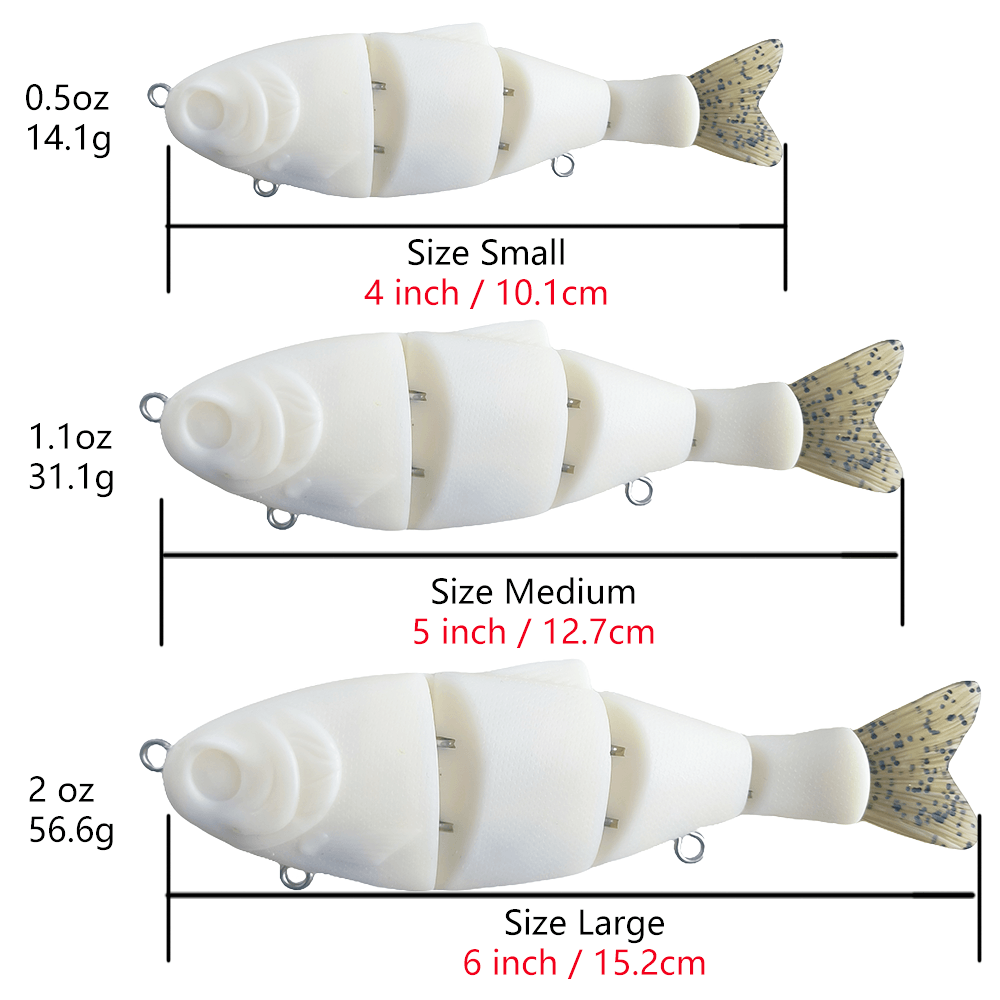 3 Size Jointed Blanks BL-102 - Peekii Lure